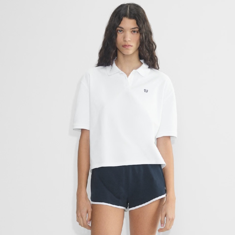 Aritzia White Polo Shirt